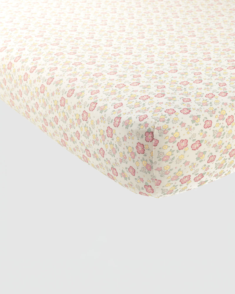 Quincy Mae Bamboo Crib Sheet in Bloom