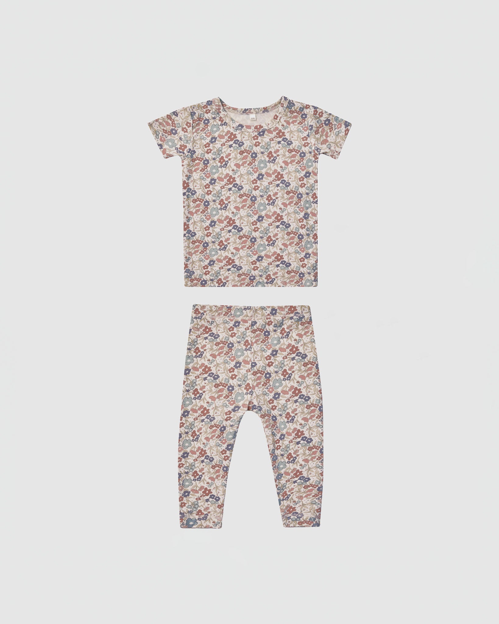 Quincy Mae Bamboo Short Sleeve Pajama Set in Bloom