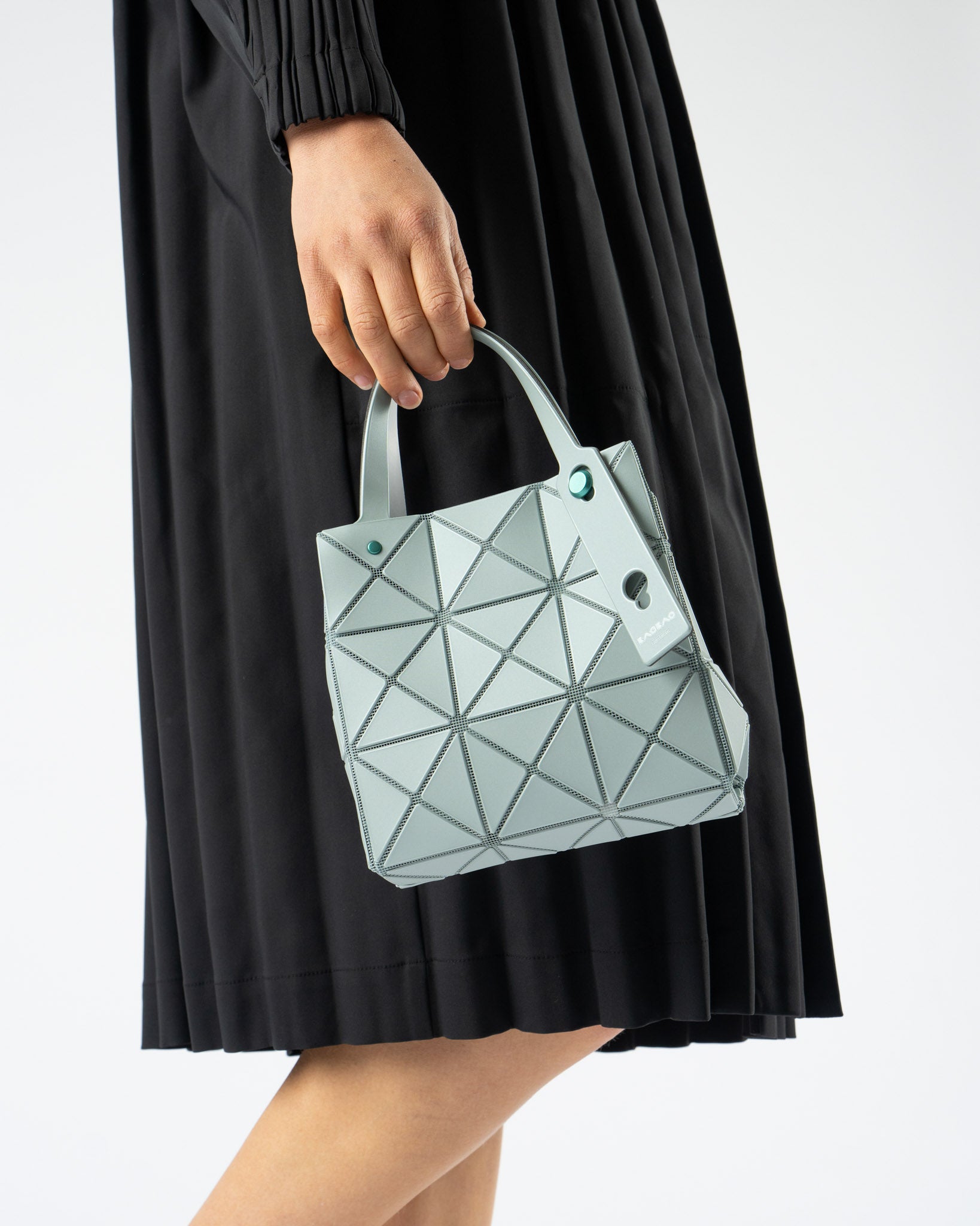 バッグ CARAT BAO BAO ISSEY MIYAKE ASH GREEN Bao Bao Carat Handbag in Ash Green Curated at Jake and Jones