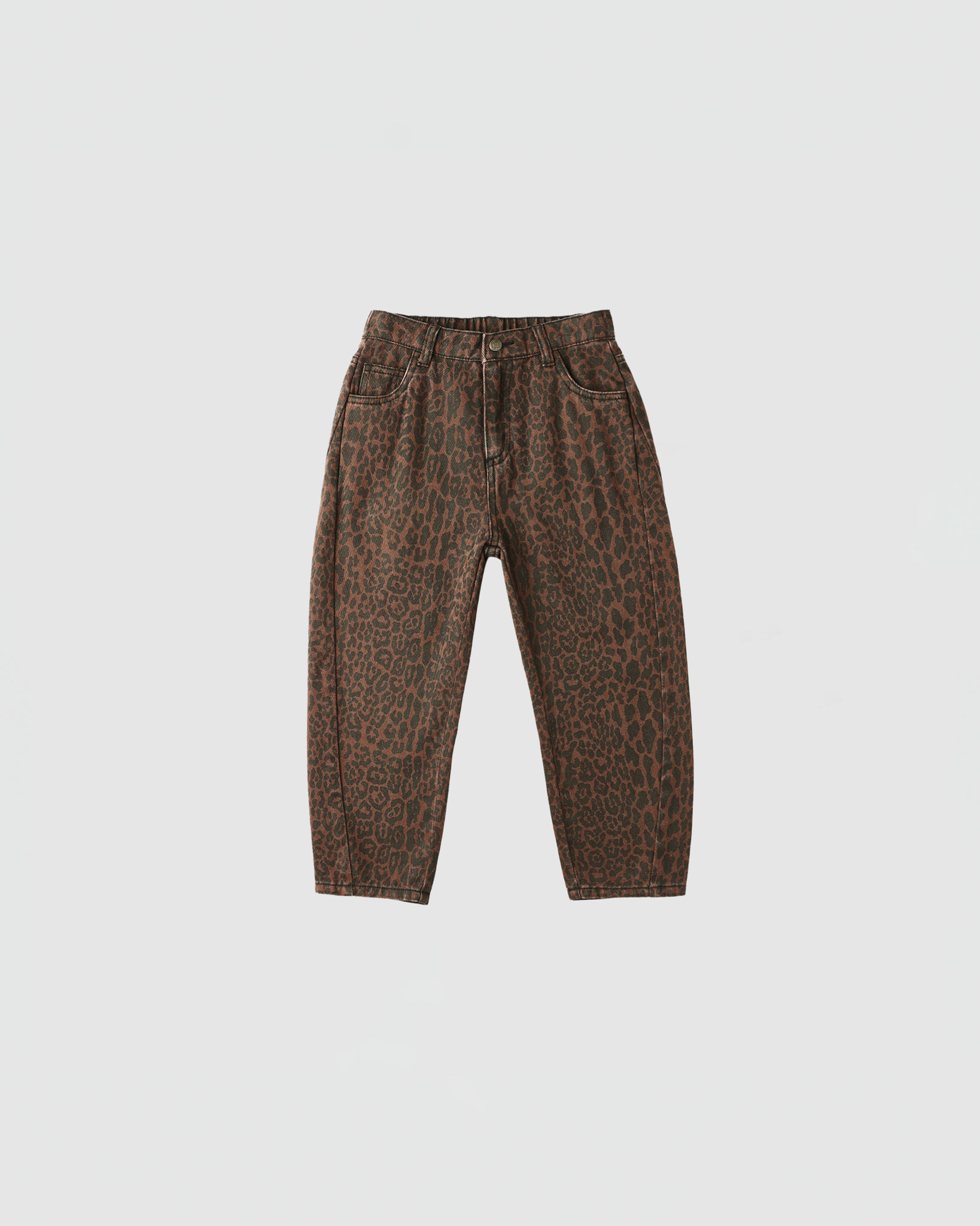 Rylee + Cru Barrel Pant in Leopard
