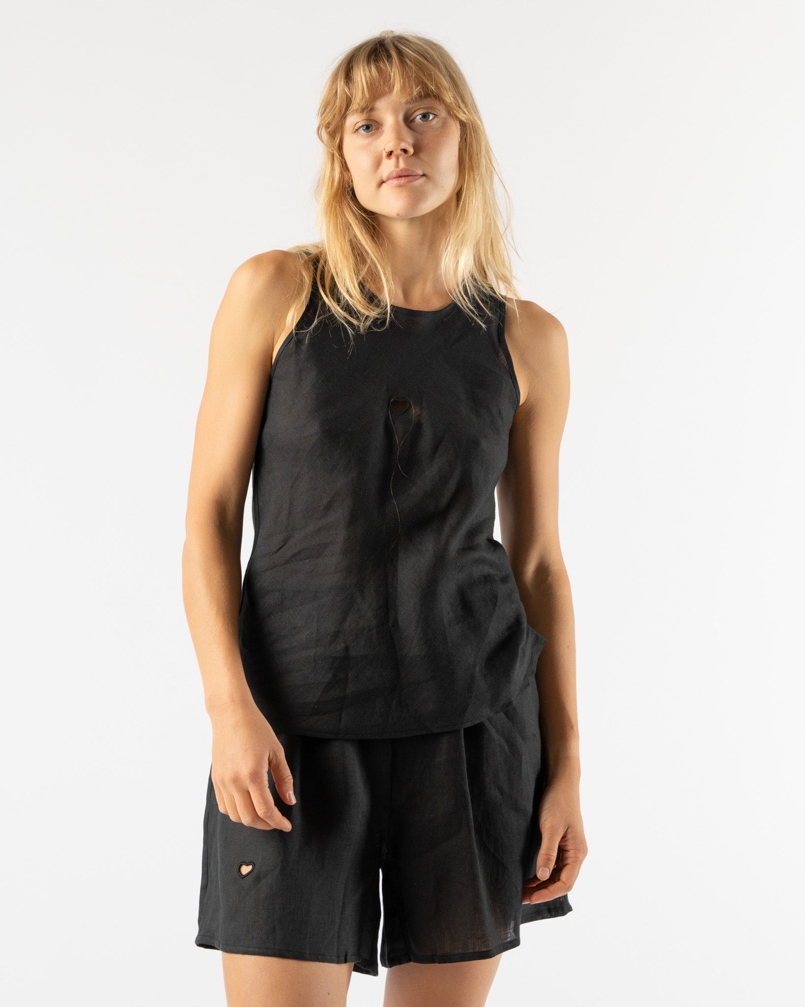 【海外 正規品】 at Curated Black in Top Heart Dydine Baserange Jake Jones and トップス