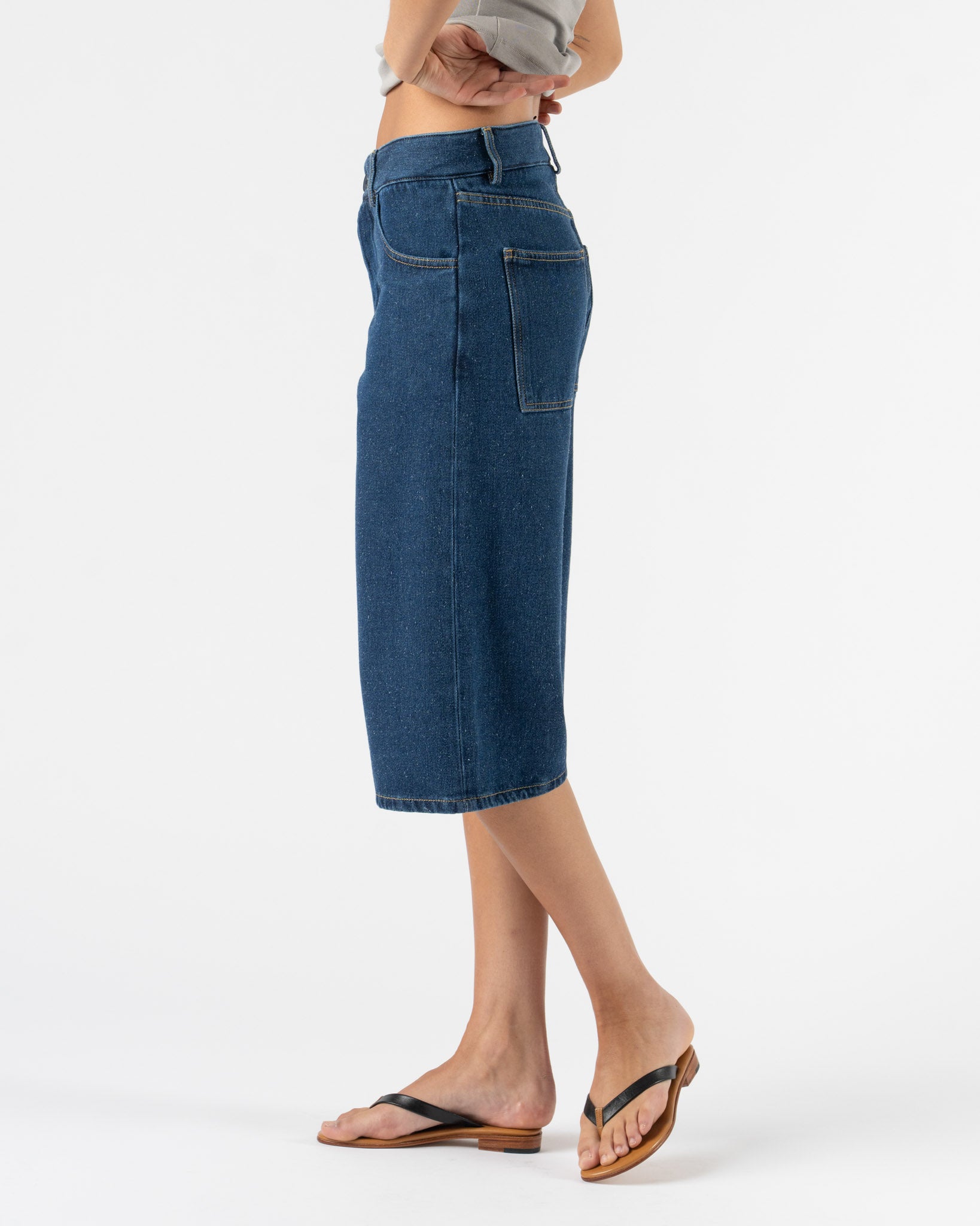 Baserange Grass Shorts in Indigo Blue