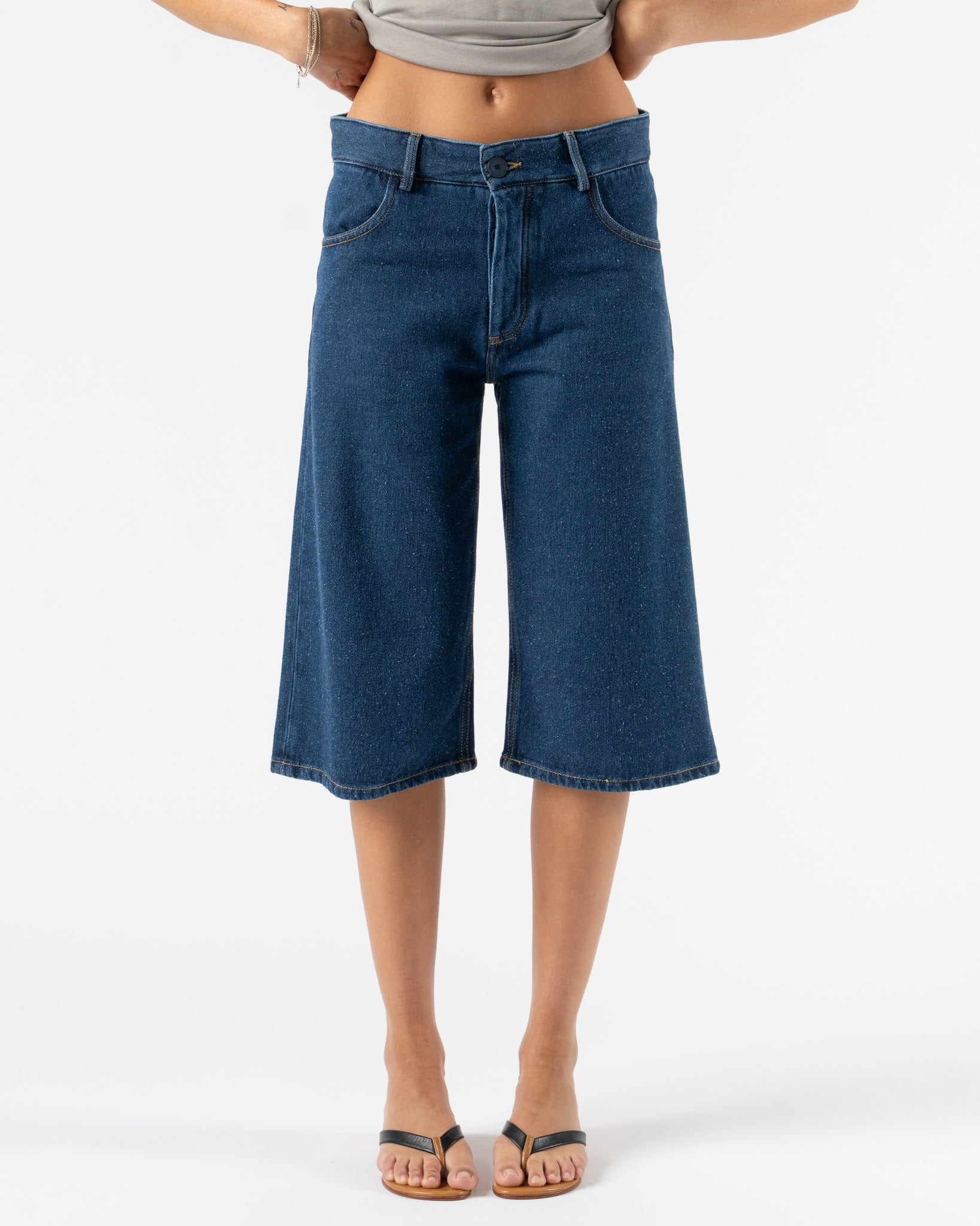 Baserange Grass Shorts in Indigo Blue