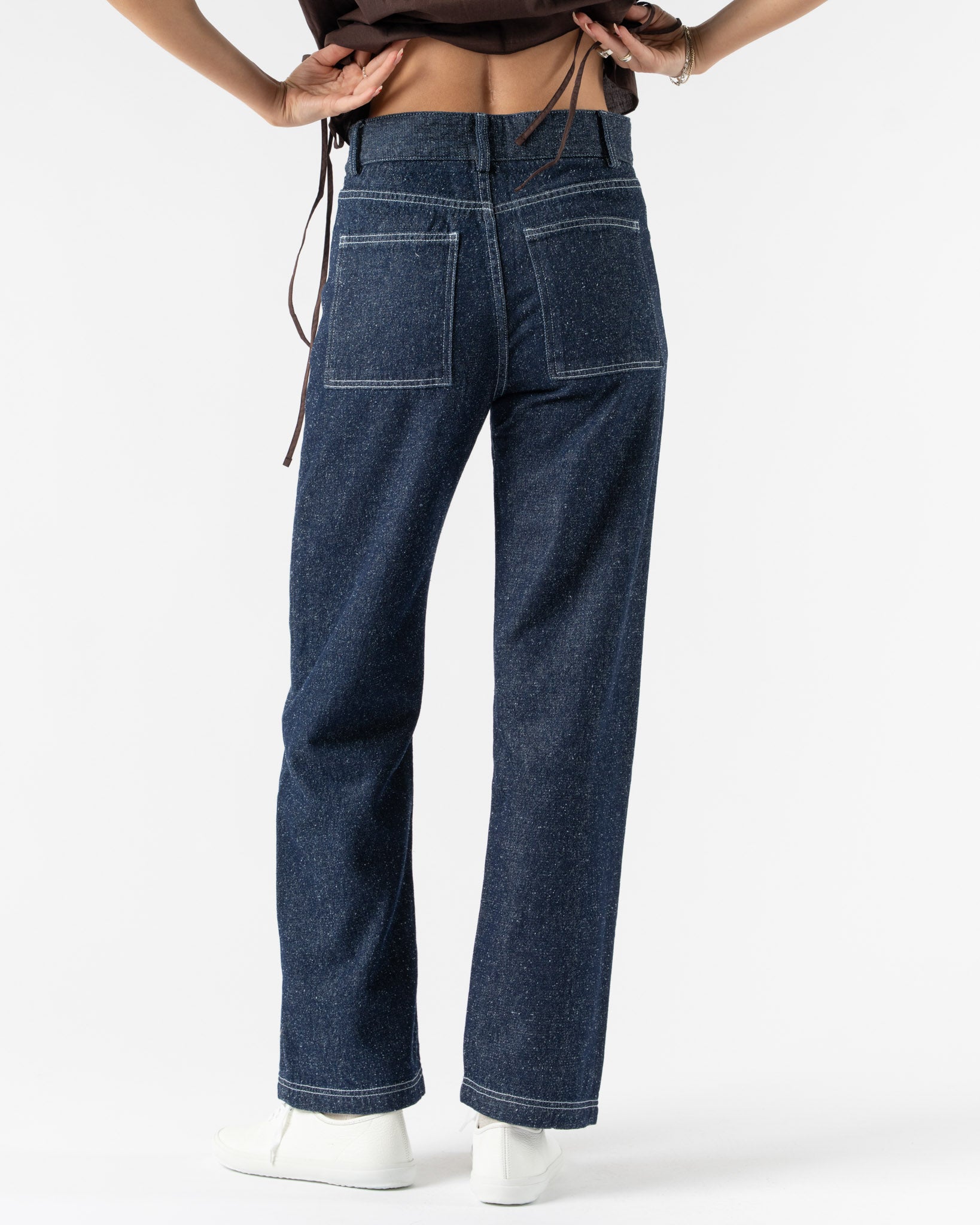 Baserange Tajo Pants in Indigo Blue Wash