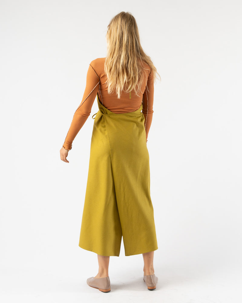 Baserange Apron Dress in Sophos Green