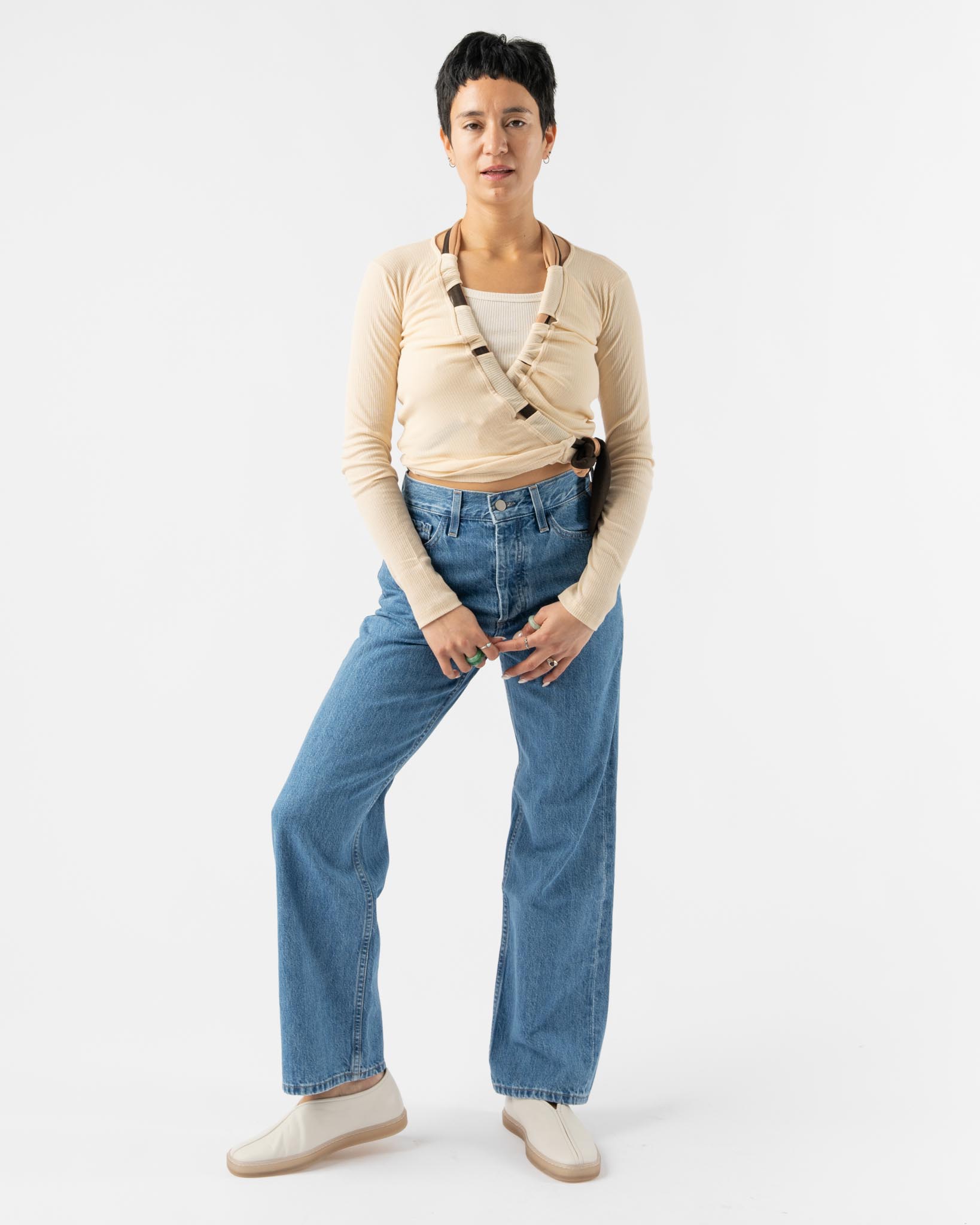 Baserange Circ Cardigan in Kano Pink