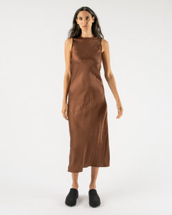 Baserange Dydine Tank Dress in Dark Brown