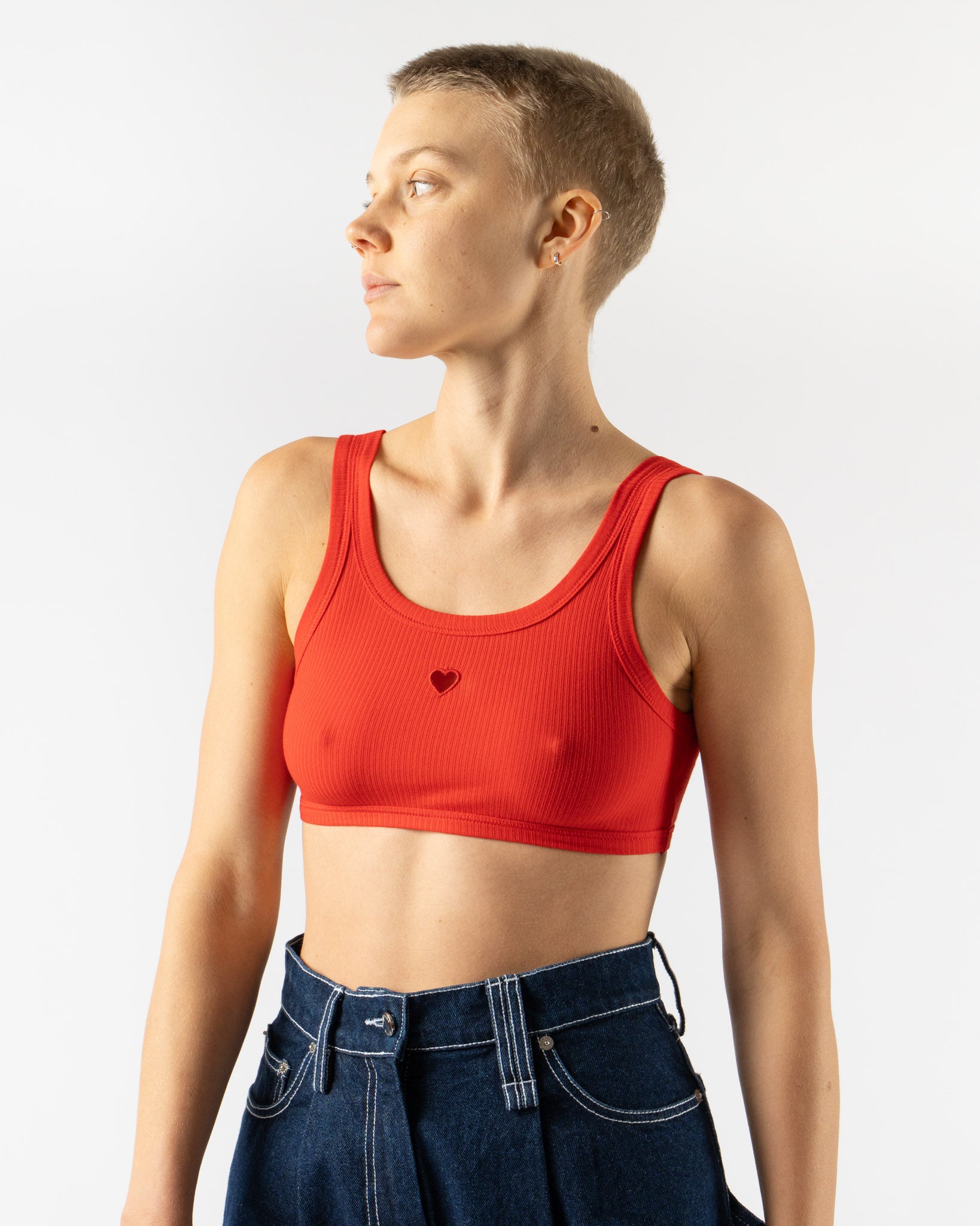 Baserange Heart Bra in Red