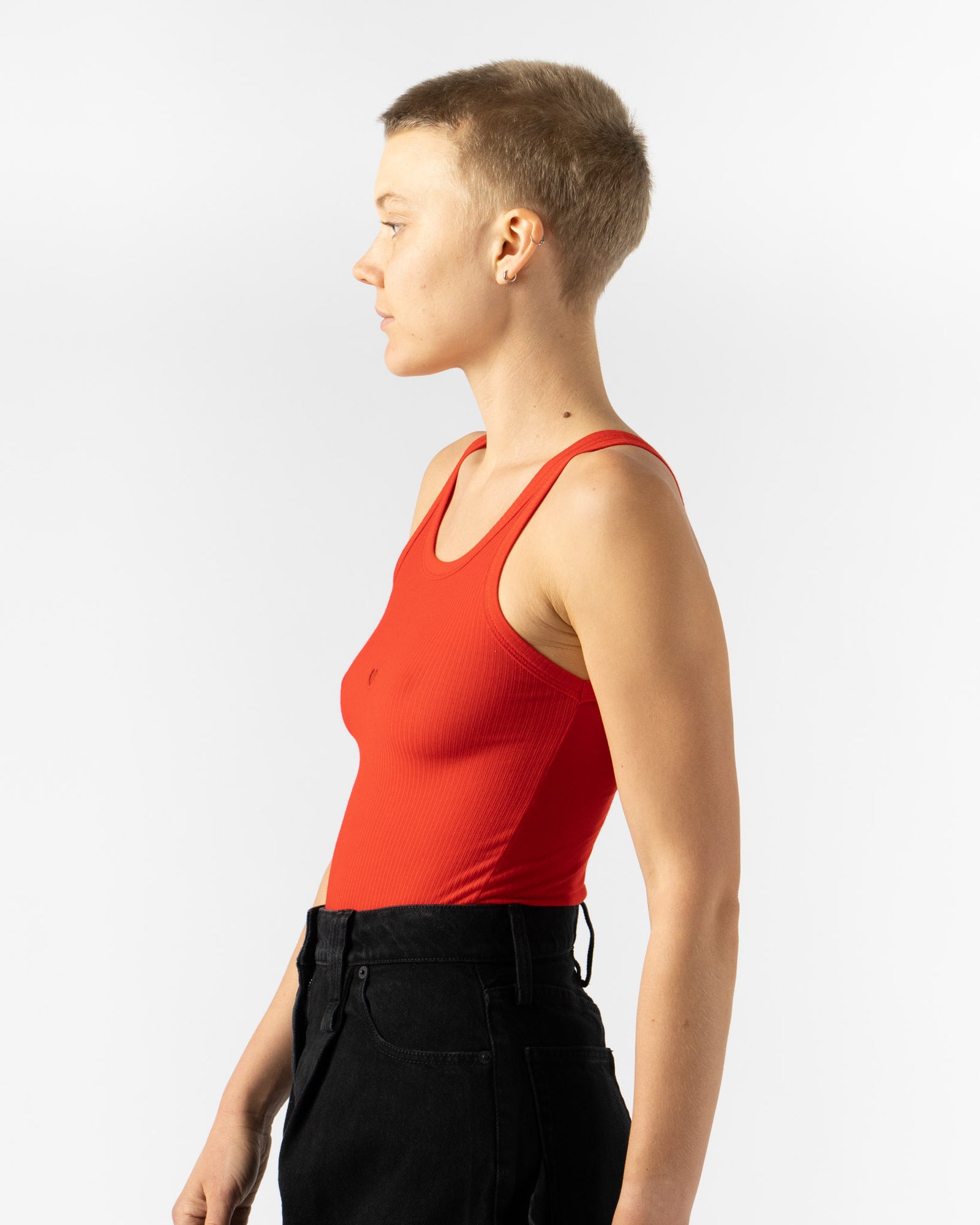 Baserange Heart Tank in Red Curated at Jake and Jones