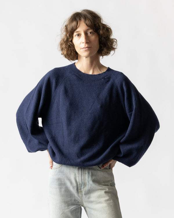 Baserange Soar Sweater in Fortunale Blue