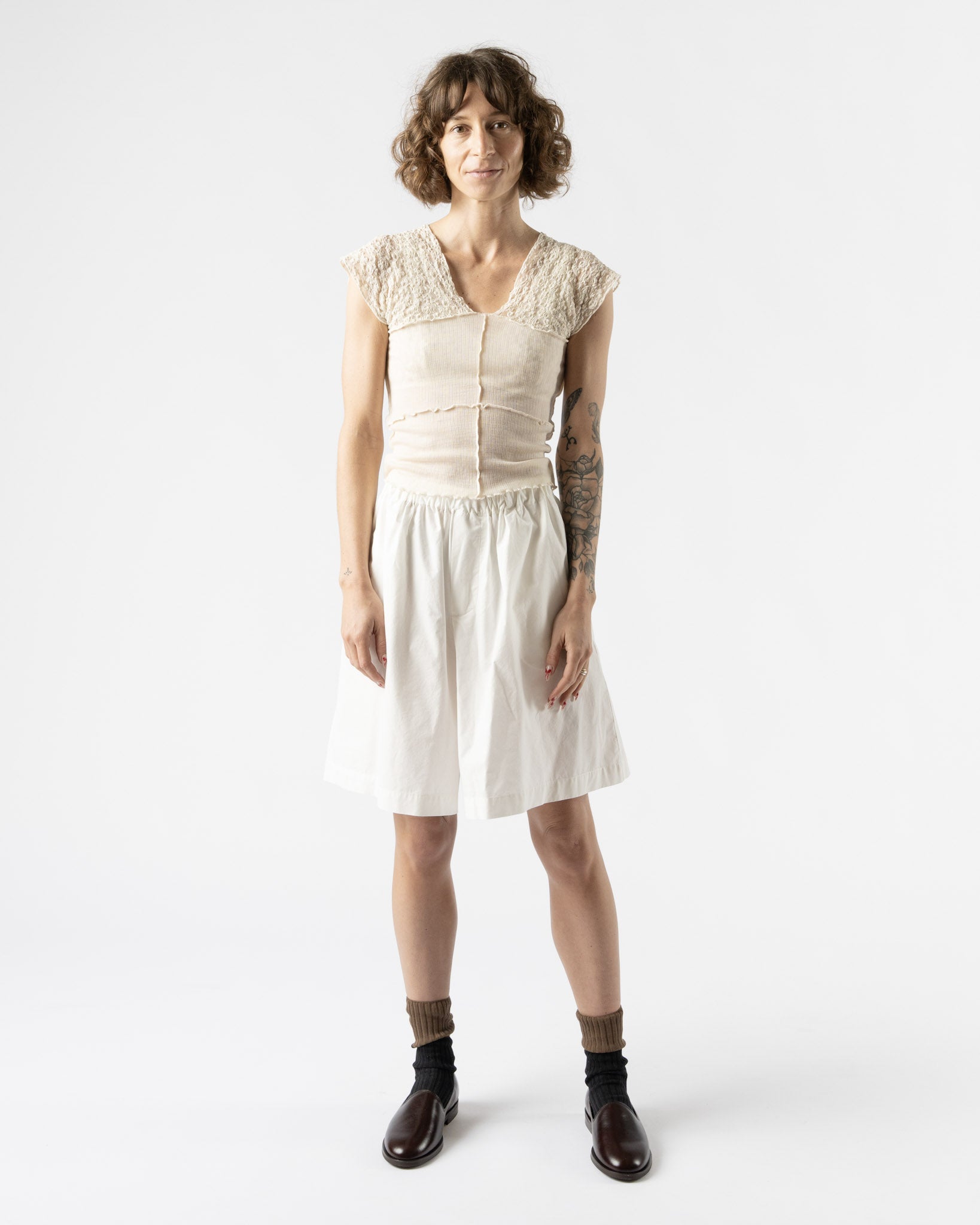 Baserange Stave Shorts in Undyed