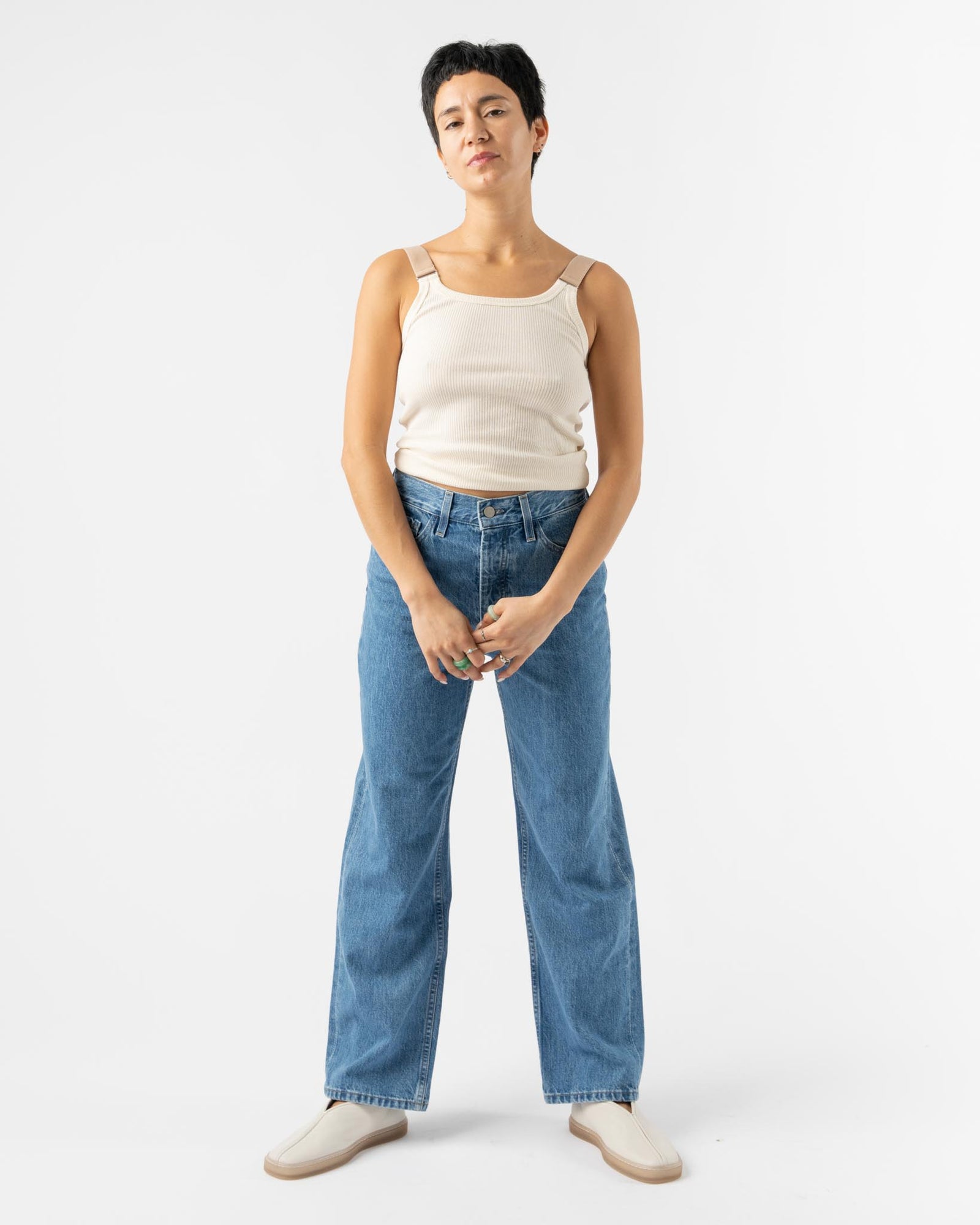 Suspend Tank in Assortment | Recycled denim rib | en | Baserange