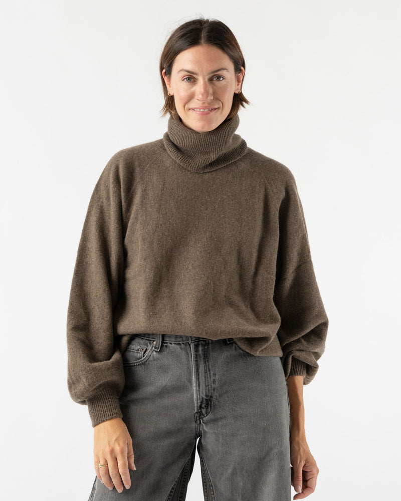 Baserange Soar Turtleneck in Teak Brown