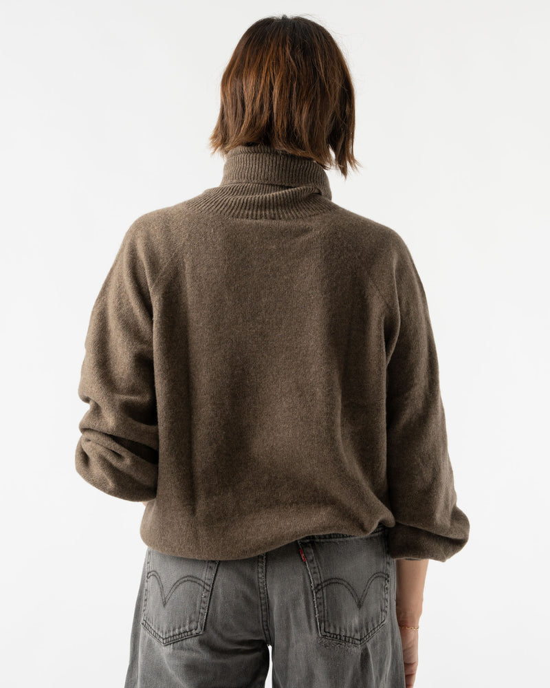 Baserange Soar Turtleneck in Teak Brown