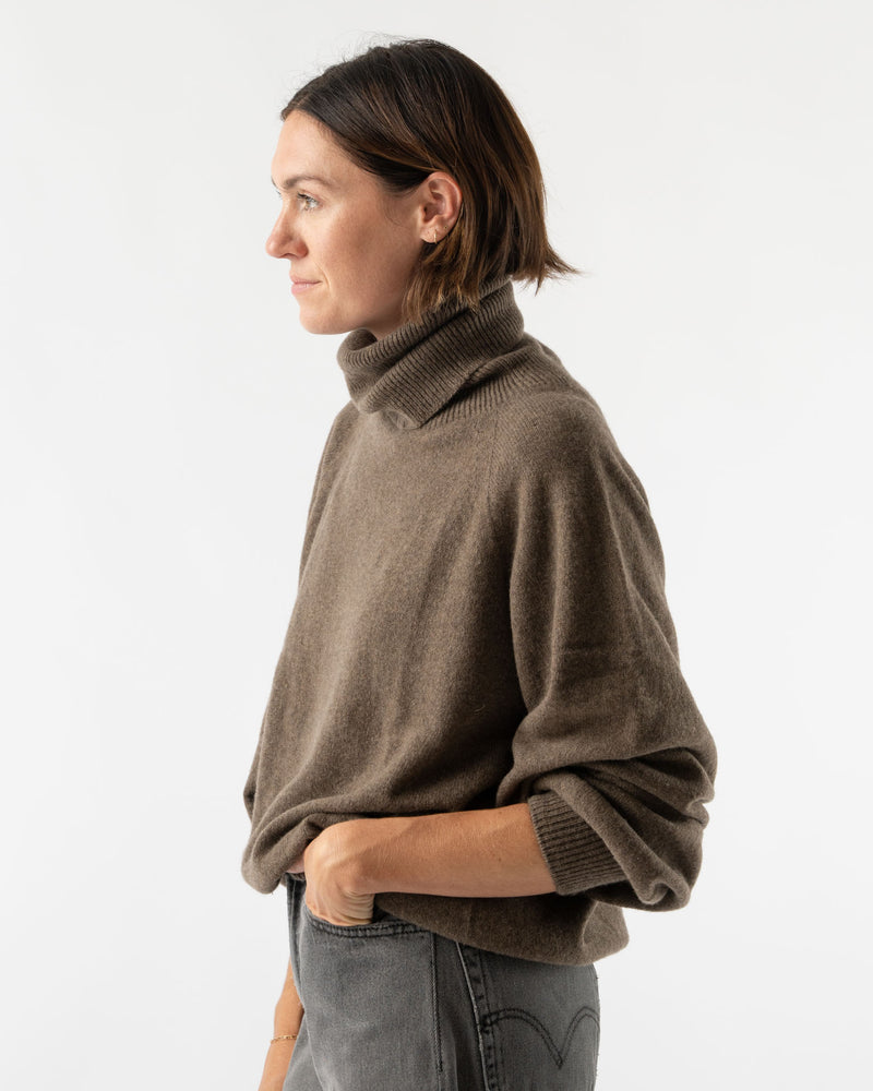 Baserange Soar Turtleneck in Teak Brown