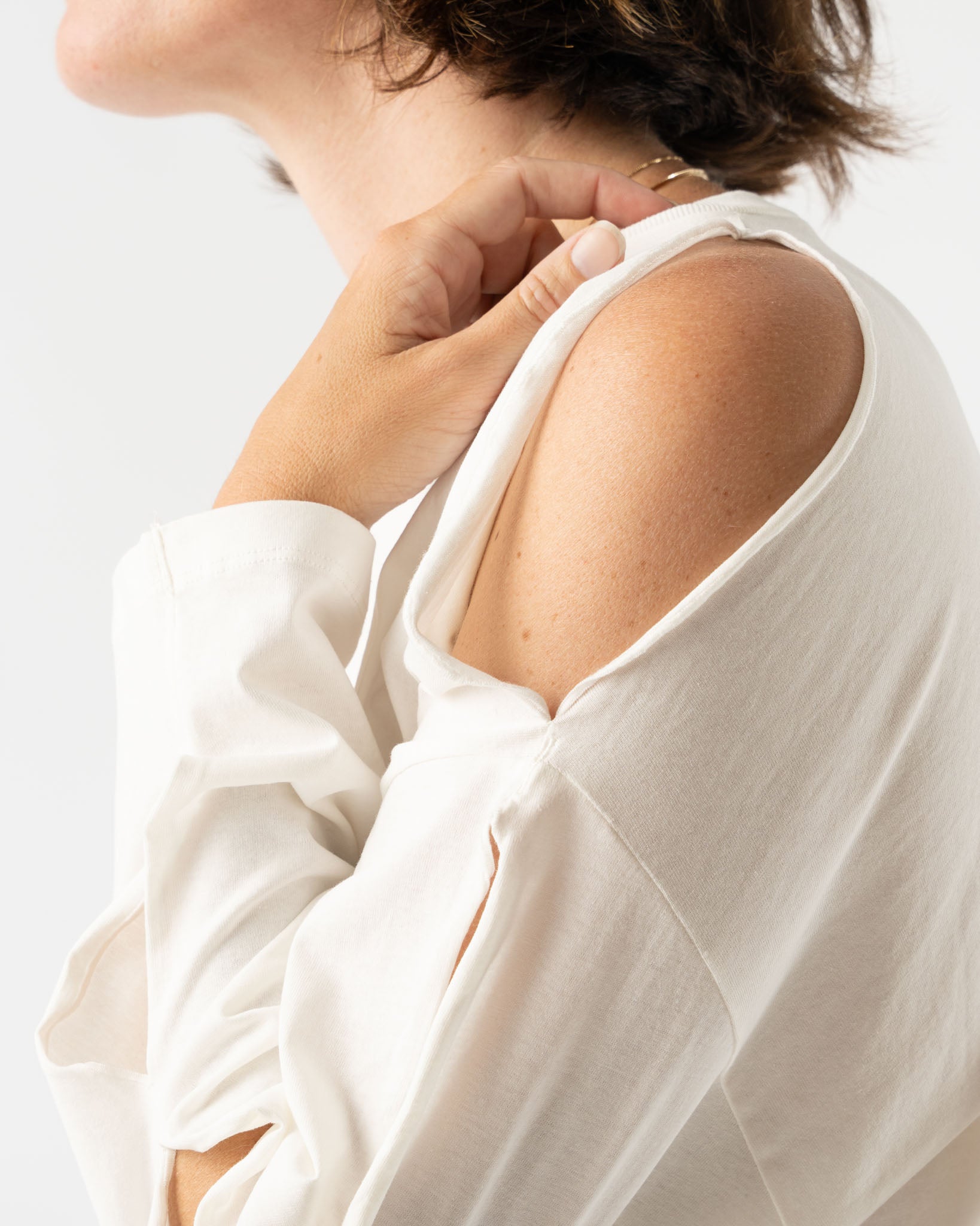 Baserange Pin Long Sleeve in Undyed Curated at Jake and Jones
