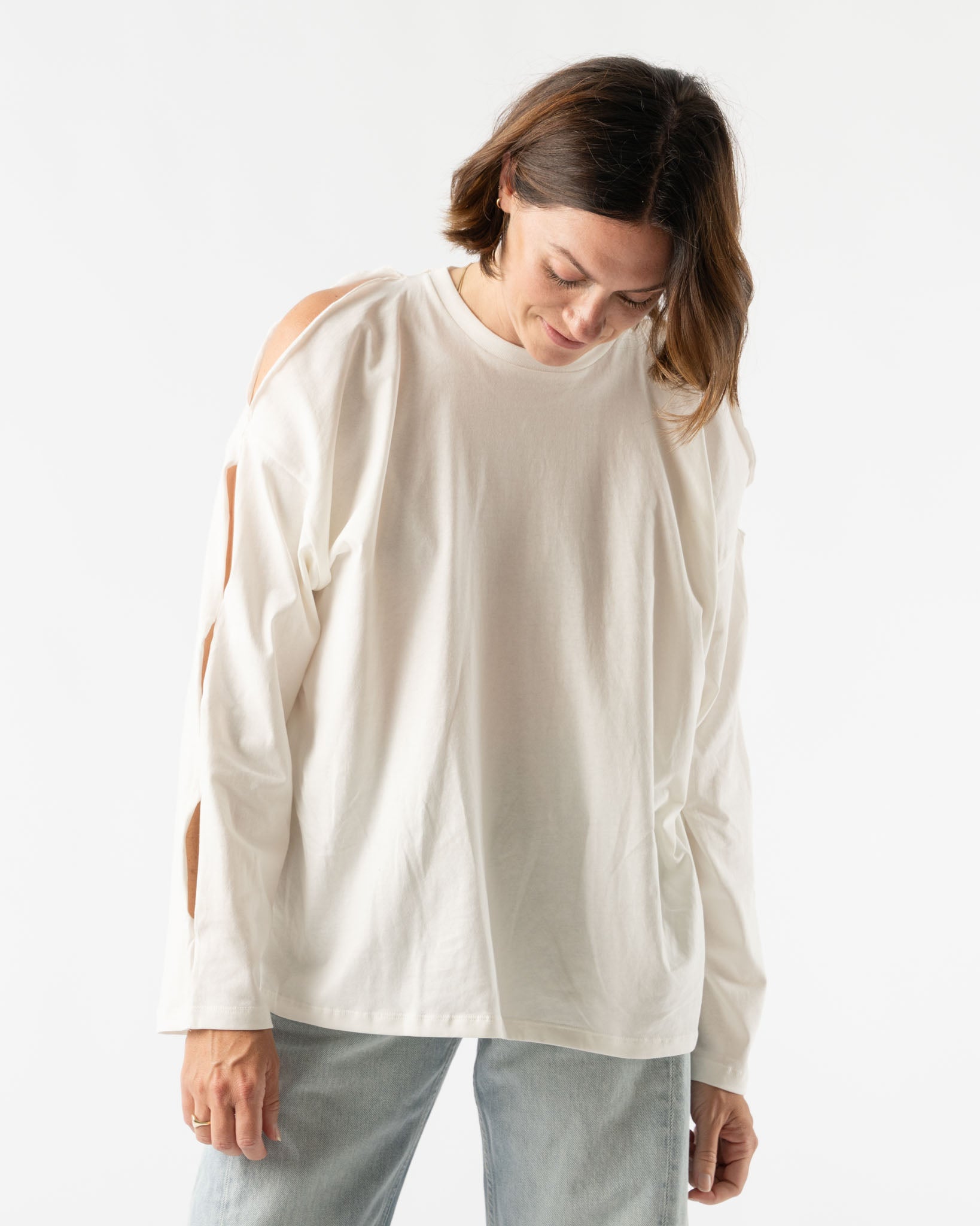 Baserange Pin Long Sleeve in Undyed Curated at Jake and Jones