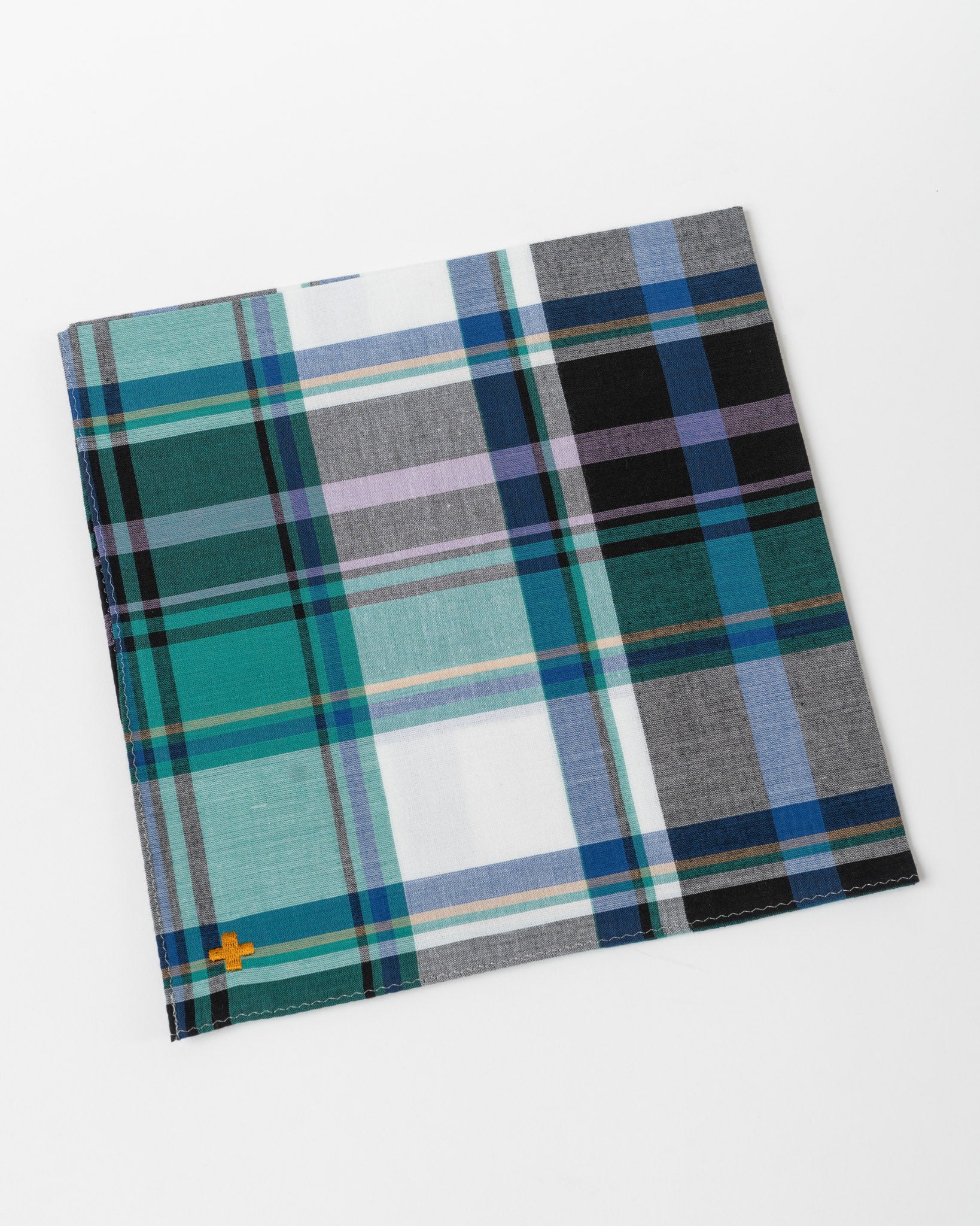 Beams Plus Madras Hankerchief in Blue