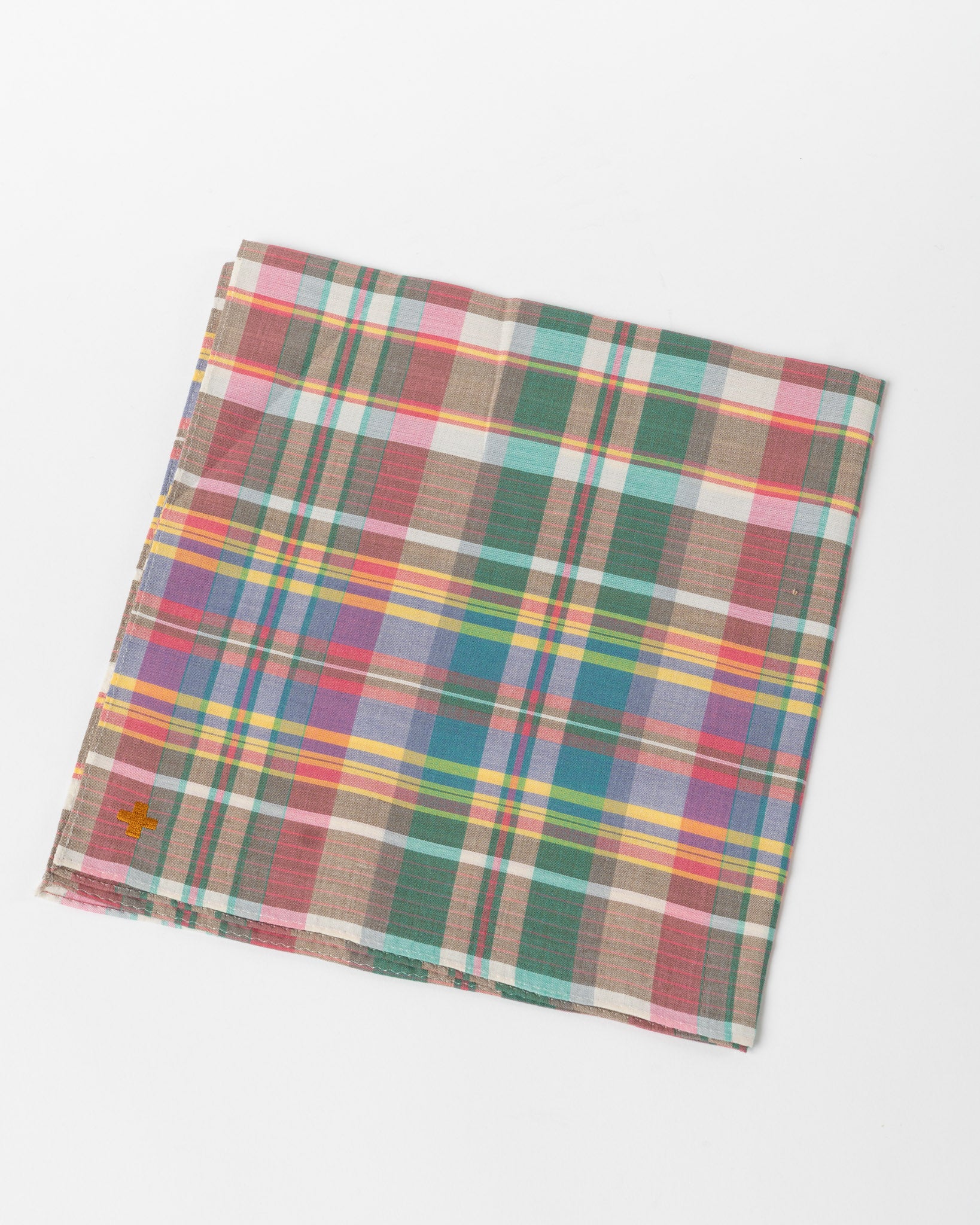 Beams Plus Madras Hankerchief in Pink