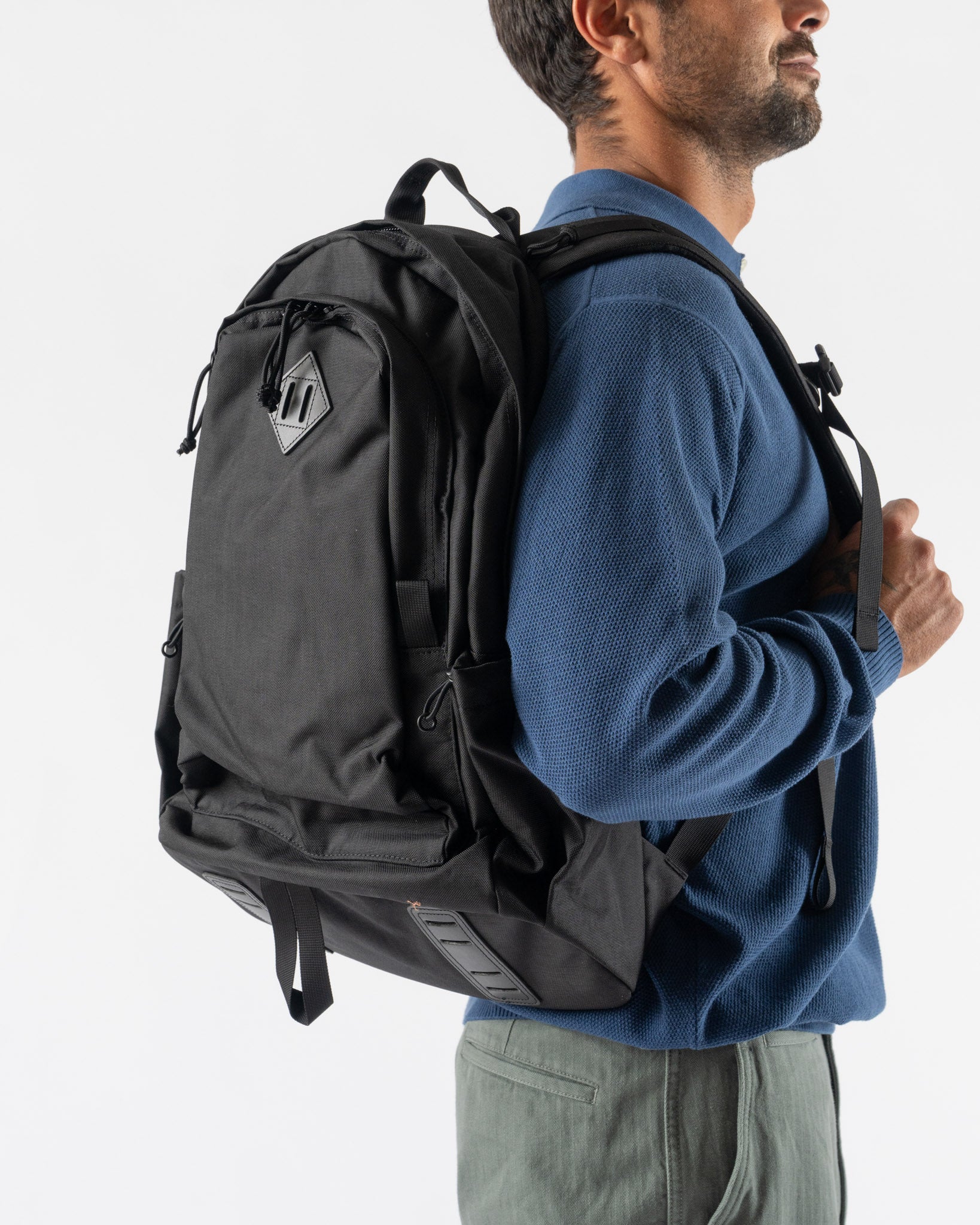 Beams Plus Day Pack 2 Compartments in Black Curated at Jake and Jones