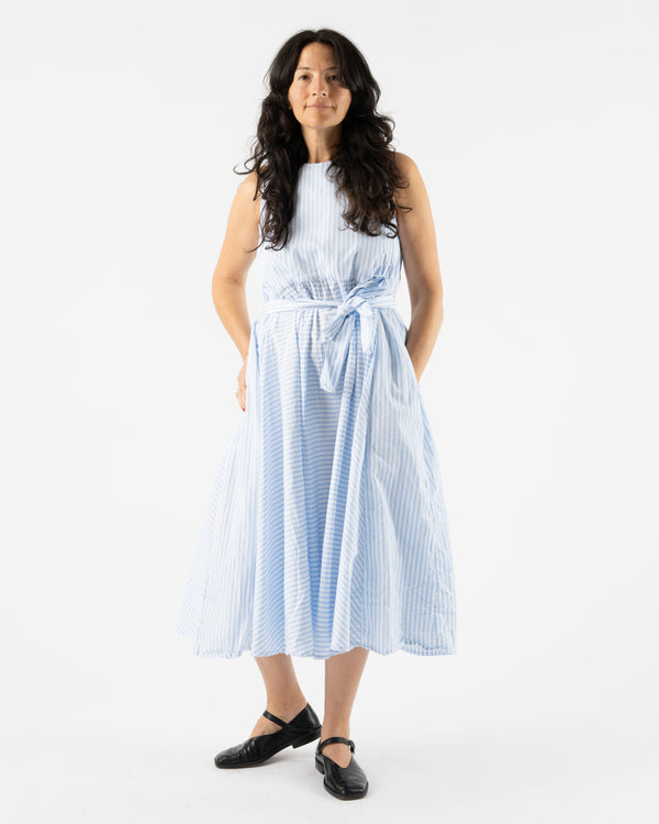 Bergfabel Apron Dress in Light Blue Stripe