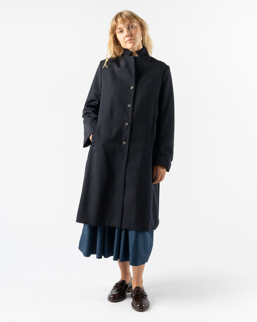 Bergfabel Farmer Coat in Navy