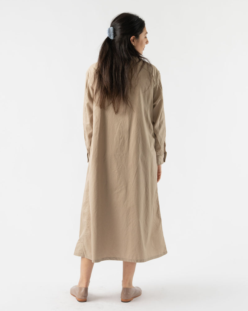 BLANK M51 Dress in Khaki Micro-Sanded Twill