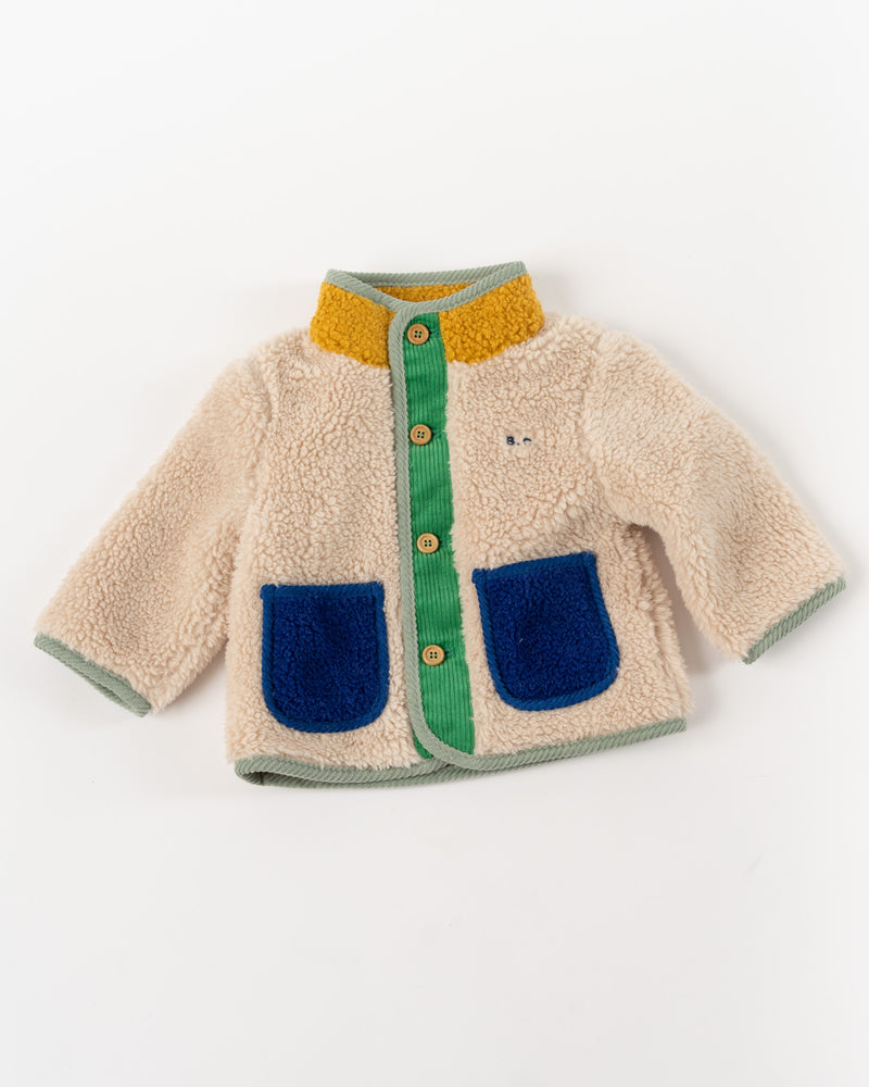Bobo Choses Baby Color Block Sheepskin Jacket