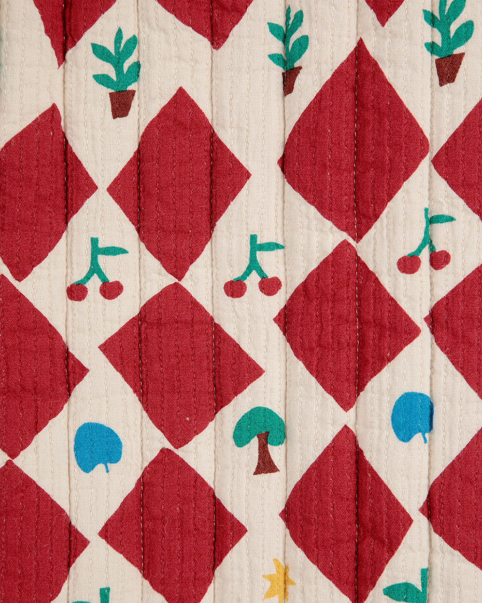 Bobo Choses Harlequin All Over Quilted Woven Skirt