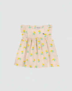 Bobo Choses Baby Sea Flower All Over Ruffle Dress