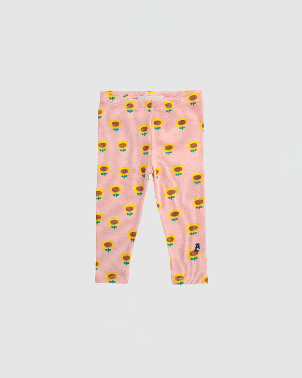 Bobo Choses Sunflower All Over Leggings in Light Pink