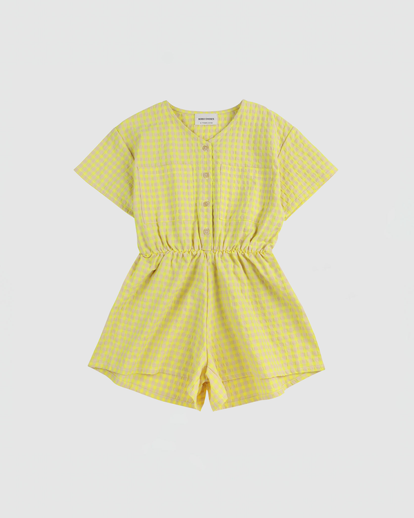 Bobo Choses Vichy Woven Playsuit