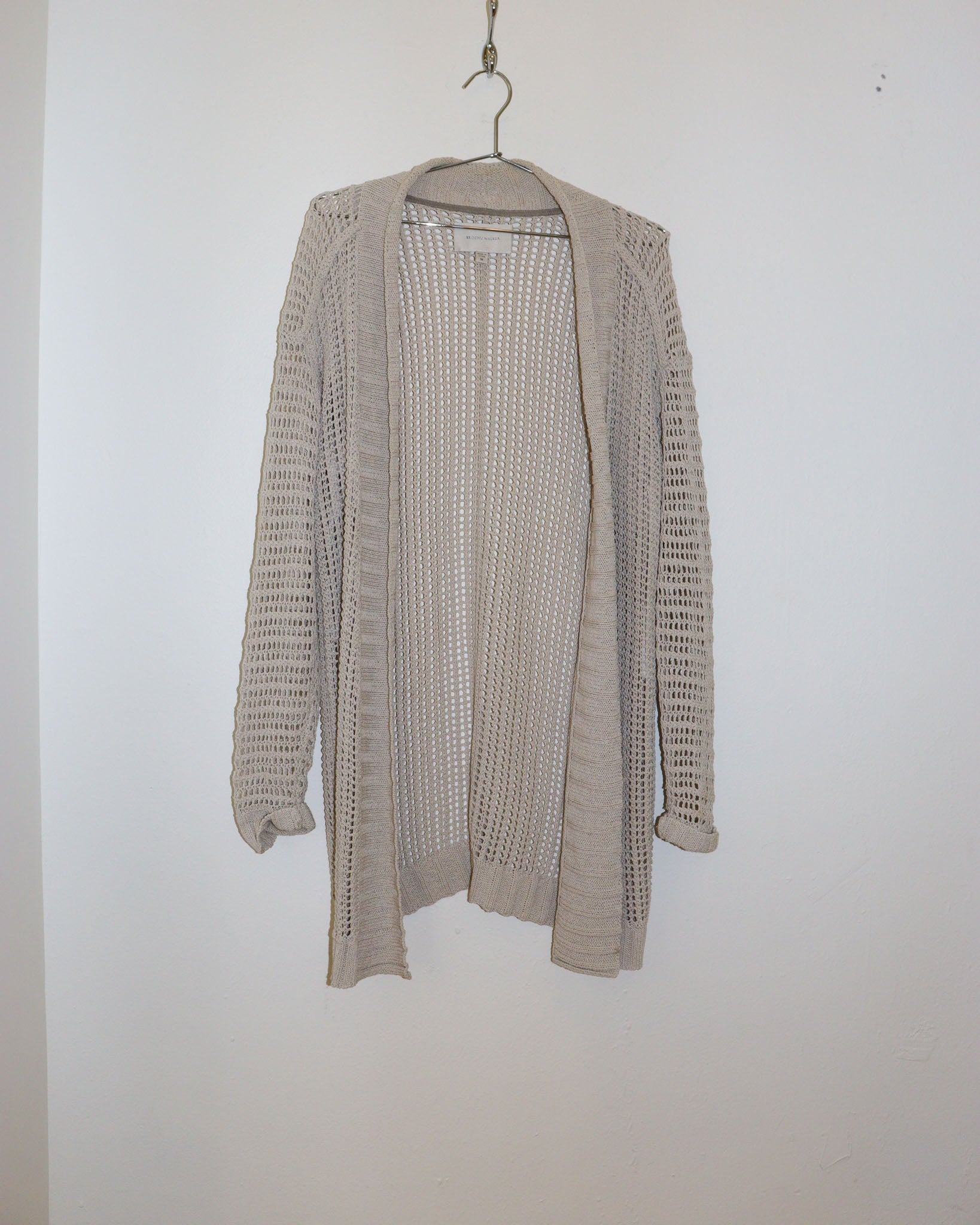 Pre-owned: Brochu Walker Knit Long Cardigan in Beige