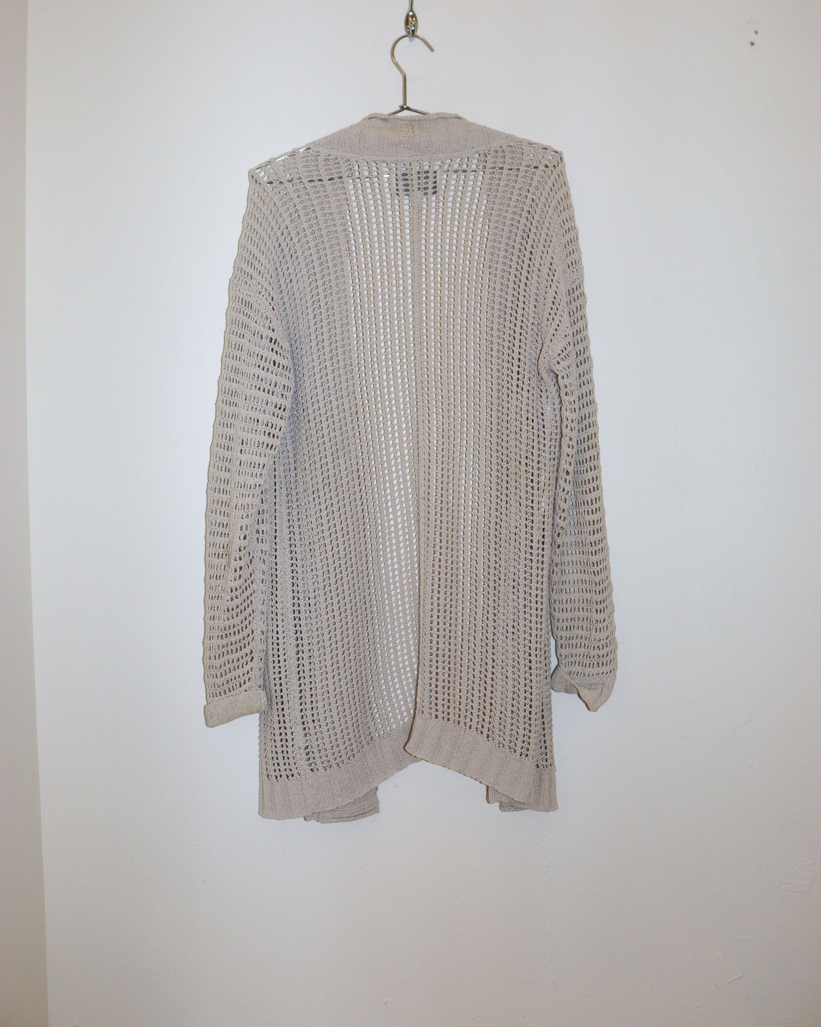 Pre-owned: Brochu Walker Knit Long Cardigan in Beige