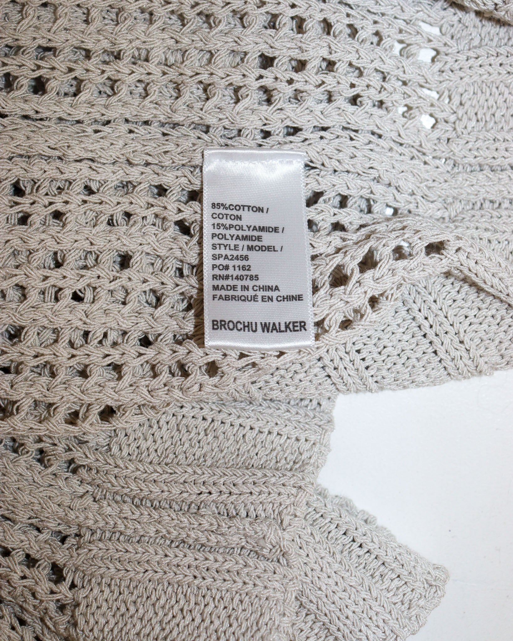 Pre-owned: Brochu Walker Knit Long Cardigan in Beige