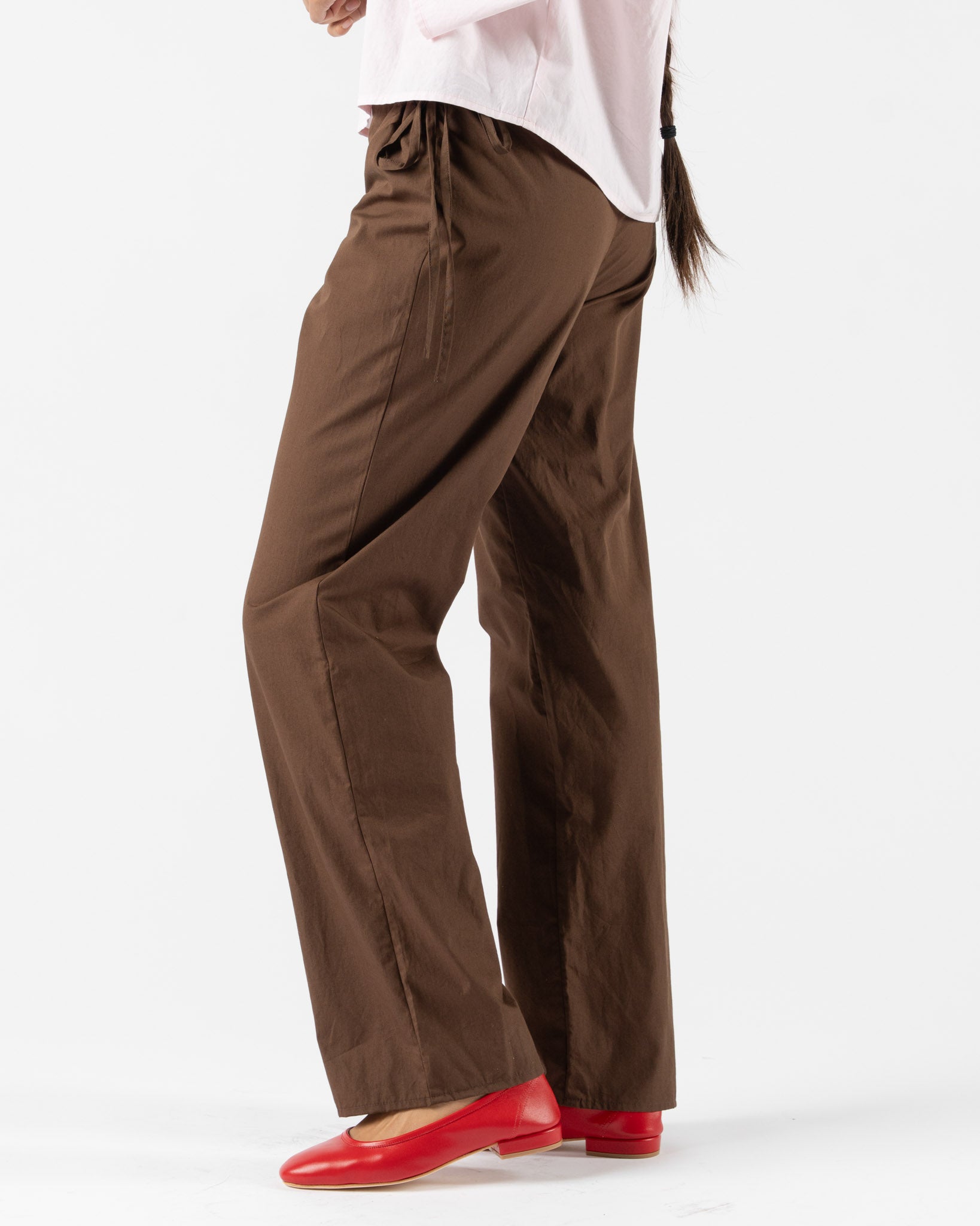 Brooke Callahan Tie Pants in Chocolate