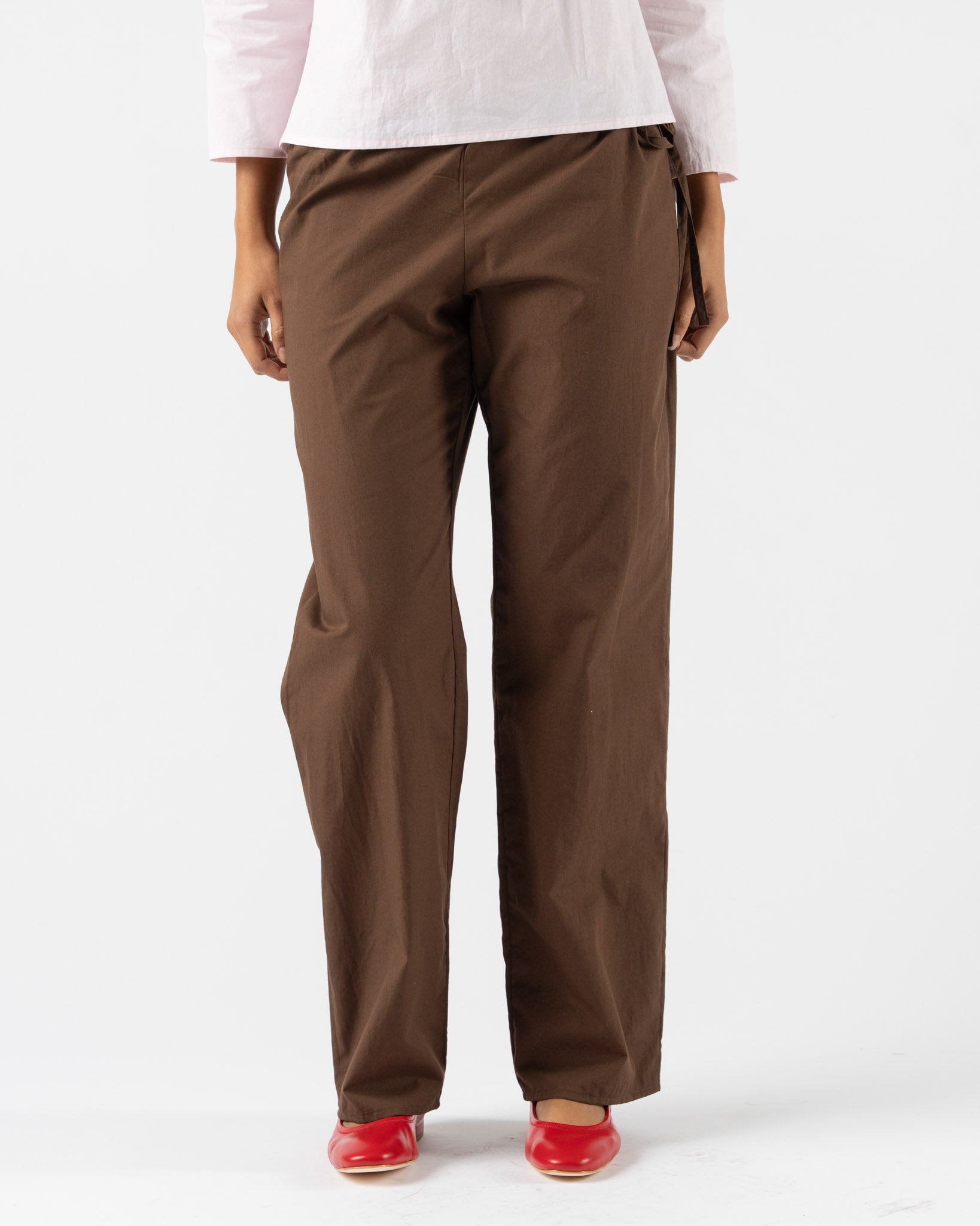 Brooke Callahan Tie Pants in Chocolate