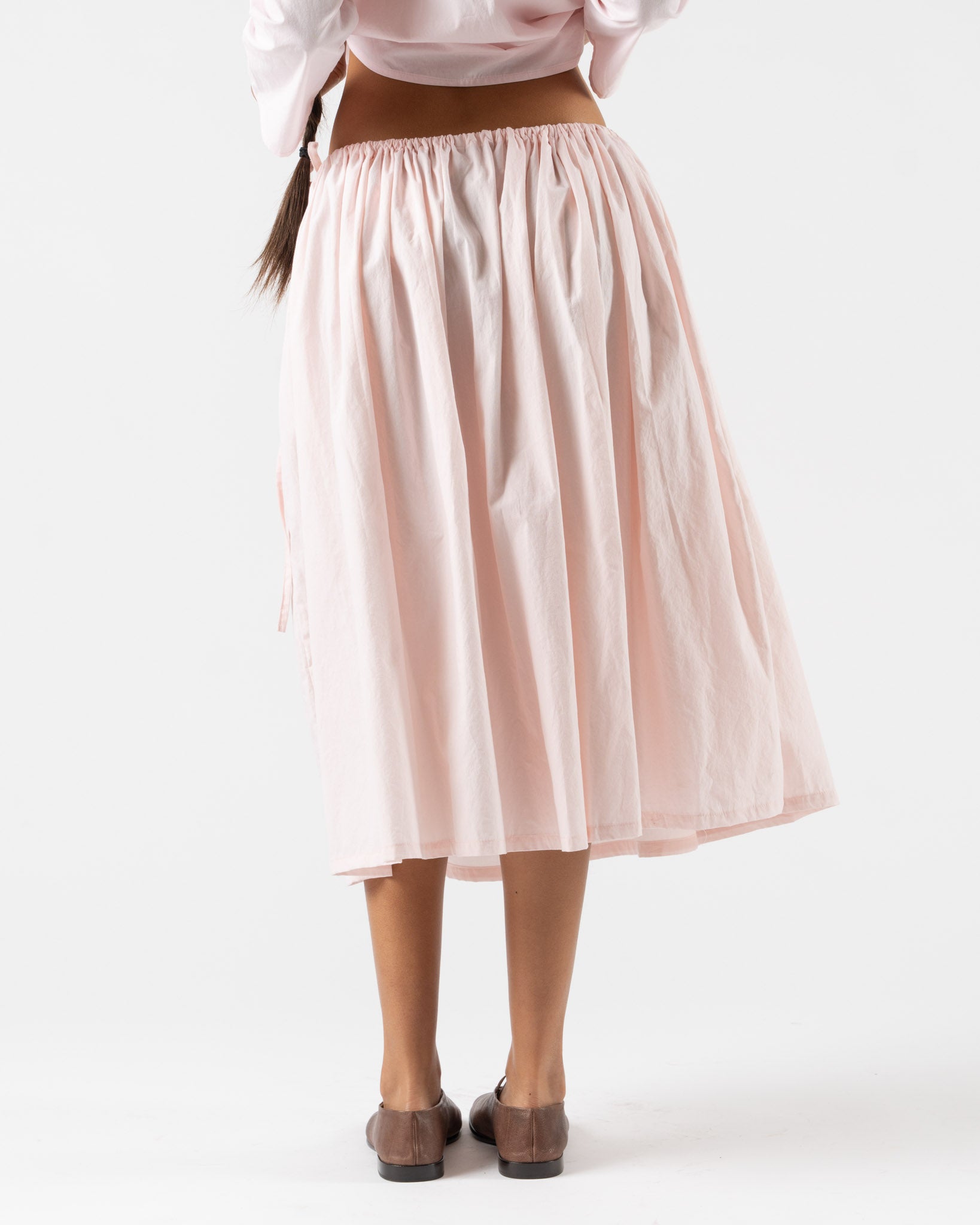 Brooke Callahan Tie Skirt in Blush