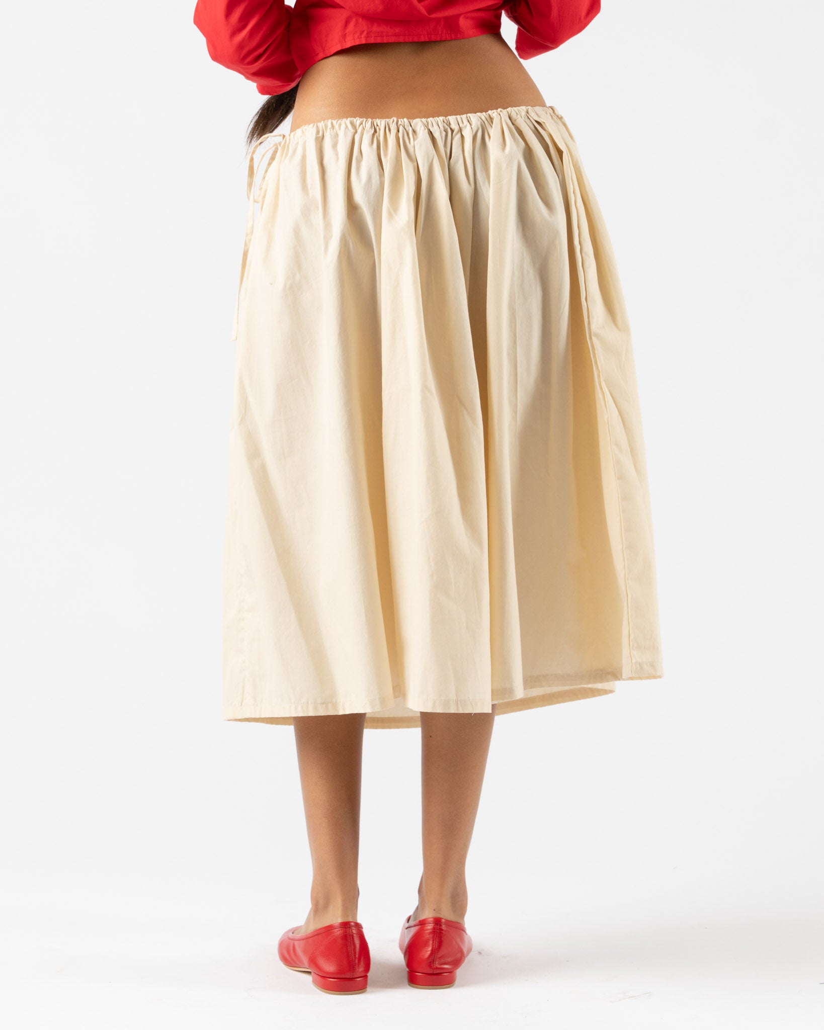 Brooke Callahan Tie Skirt in Rice