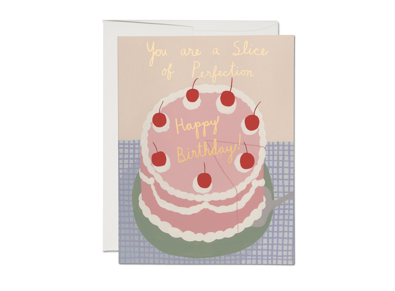 Red Cap Cards - Slice of Perfection birthday greeting card