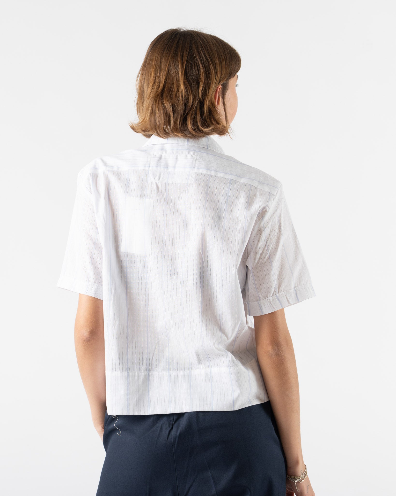 camiel fortgens 半袖シャツ Camiel Fortgens Anorak Shirt in Black Check Curated at Jake and Jones