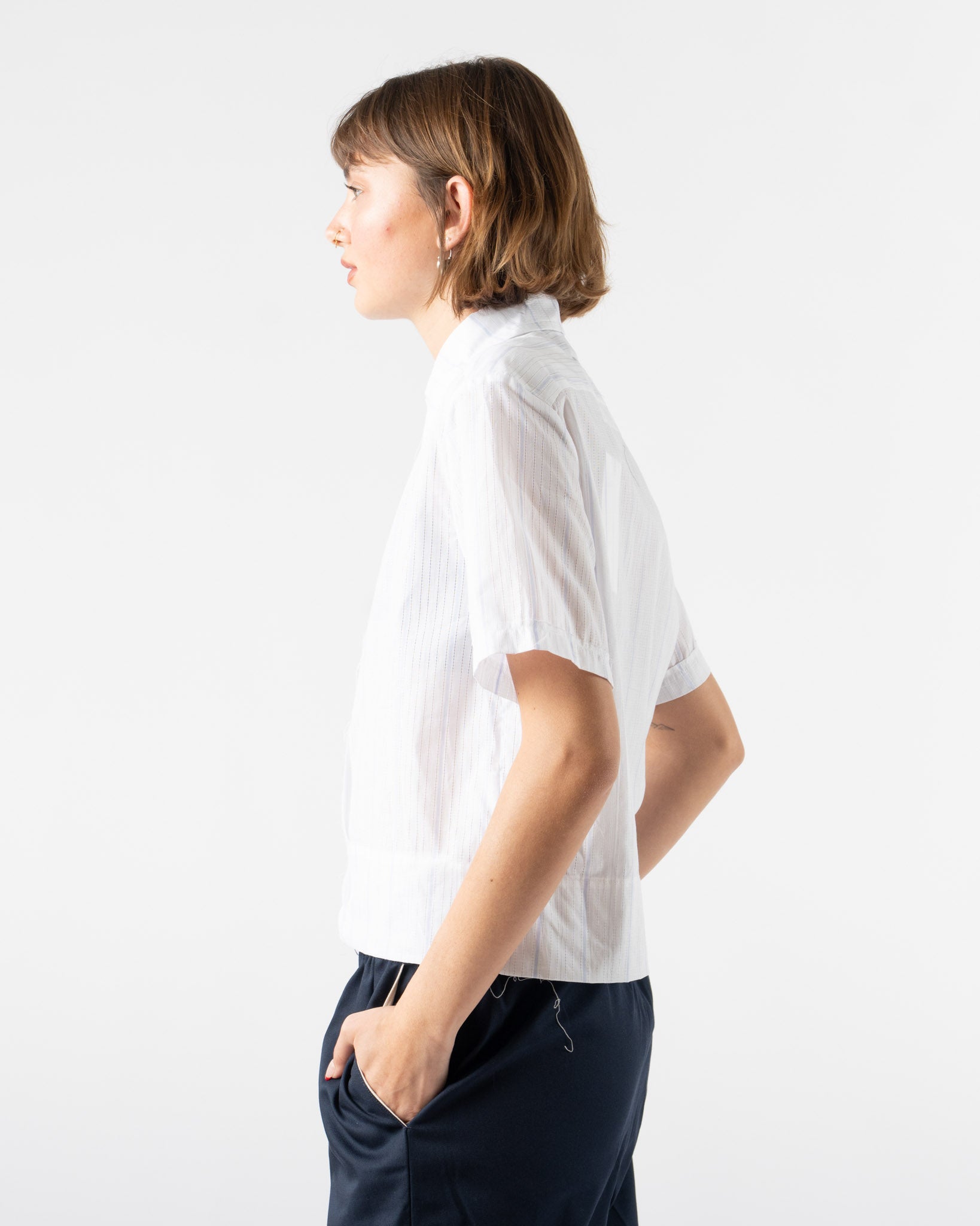 Camiel Fortgens Anorak Shirt in Black Check Curated at Jake and Jones