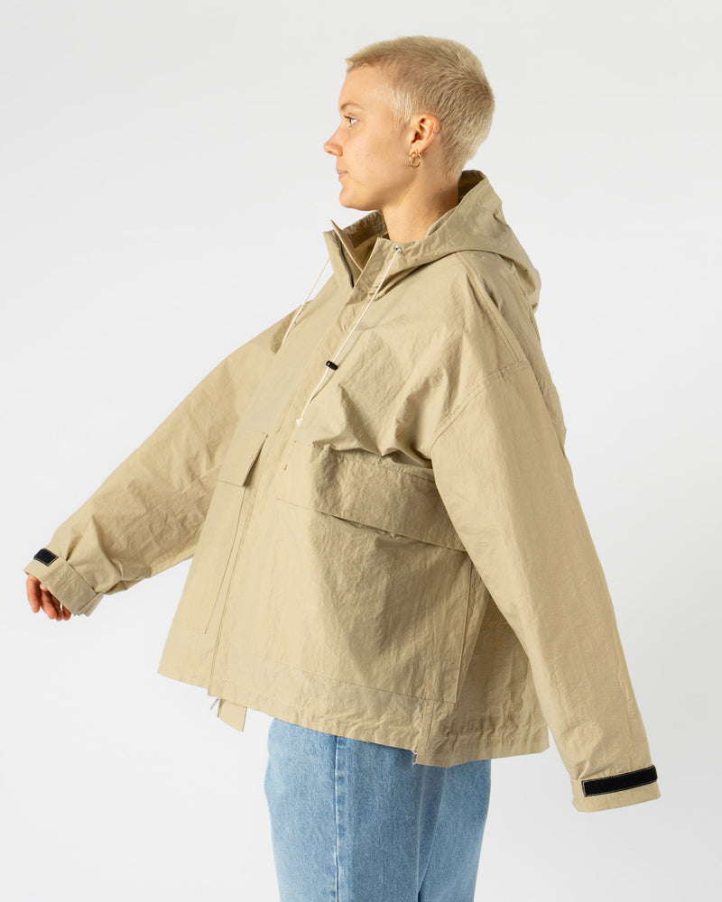 Camiel Fortgens Cropped Outdoor Jacket in Sand