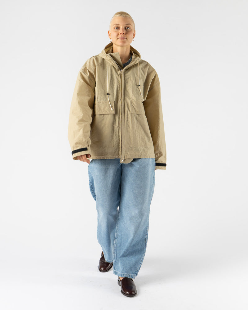 Camiel Fortgens Cropped Outdoor Jacket in Sand