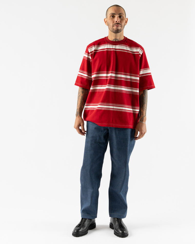 Camiel Fortgens Big Tee in Red/White Stripe