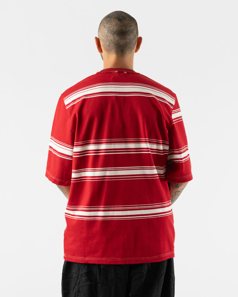 Camiel Fortgens Big Tee in Red/White Stripe