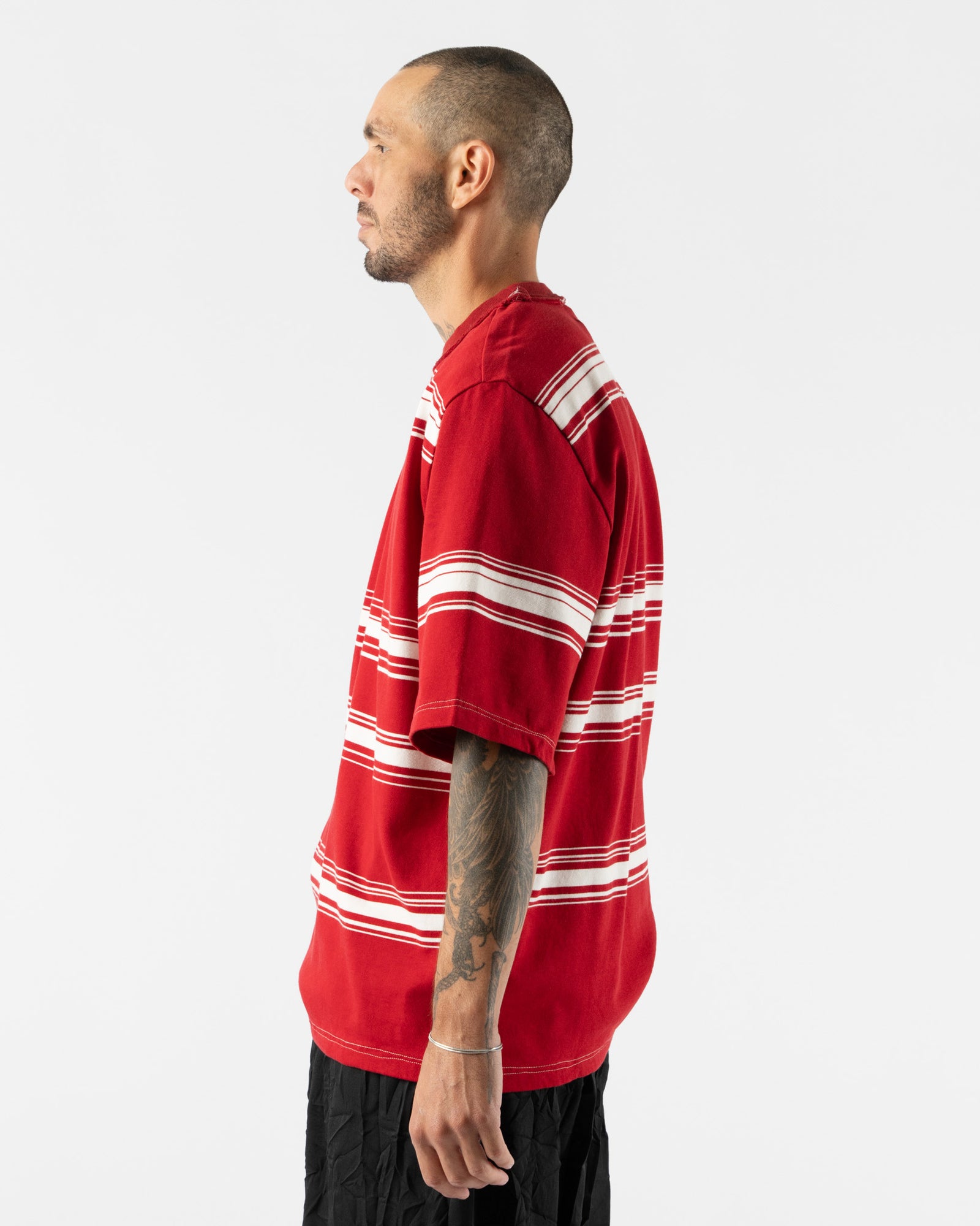 Camiel Fortgens Big Tee in Red/White Stripe Curated at Jake and Jones