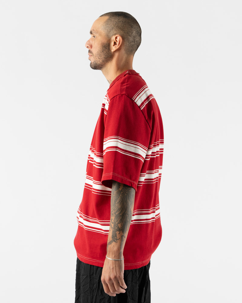 Camiel Fortgens Big Tee in Red/White Stripe