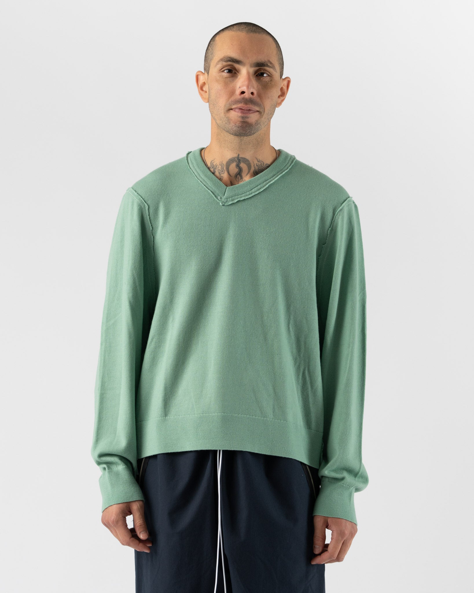 Camiel Fortgens Frankenstein V-Neck in Sage