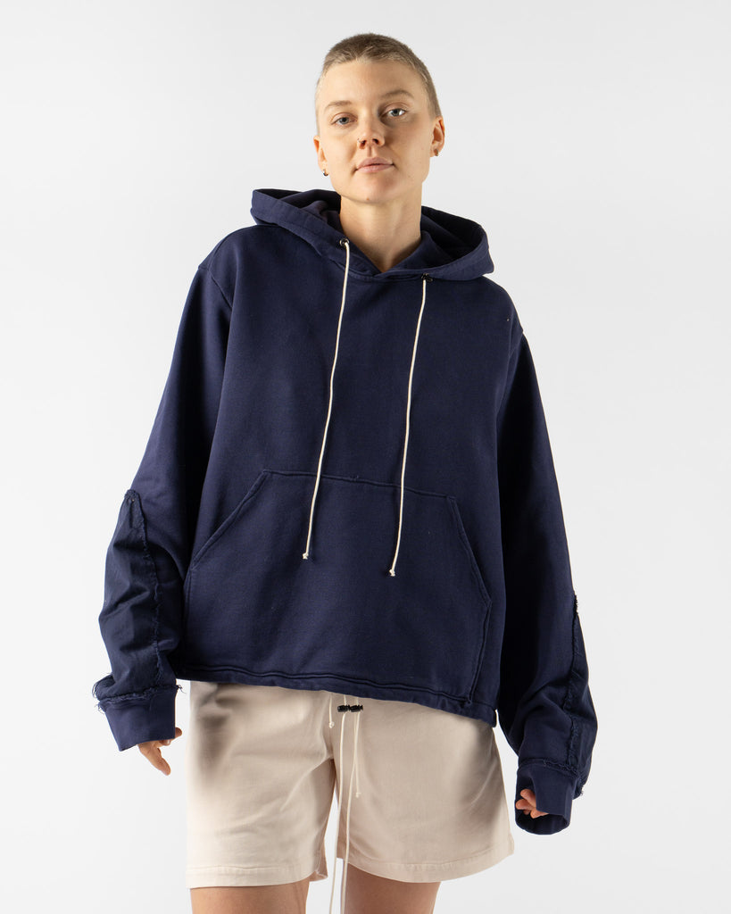 Camiel Fortgens Pullup Hoodie in Navy Curated at Jake and Jones